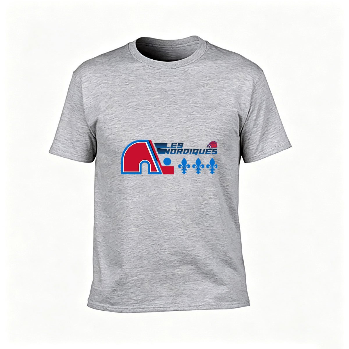 Quebec Nordiques Logo T-Shirt Men's Retro Hockey Tee Gift - Image 3