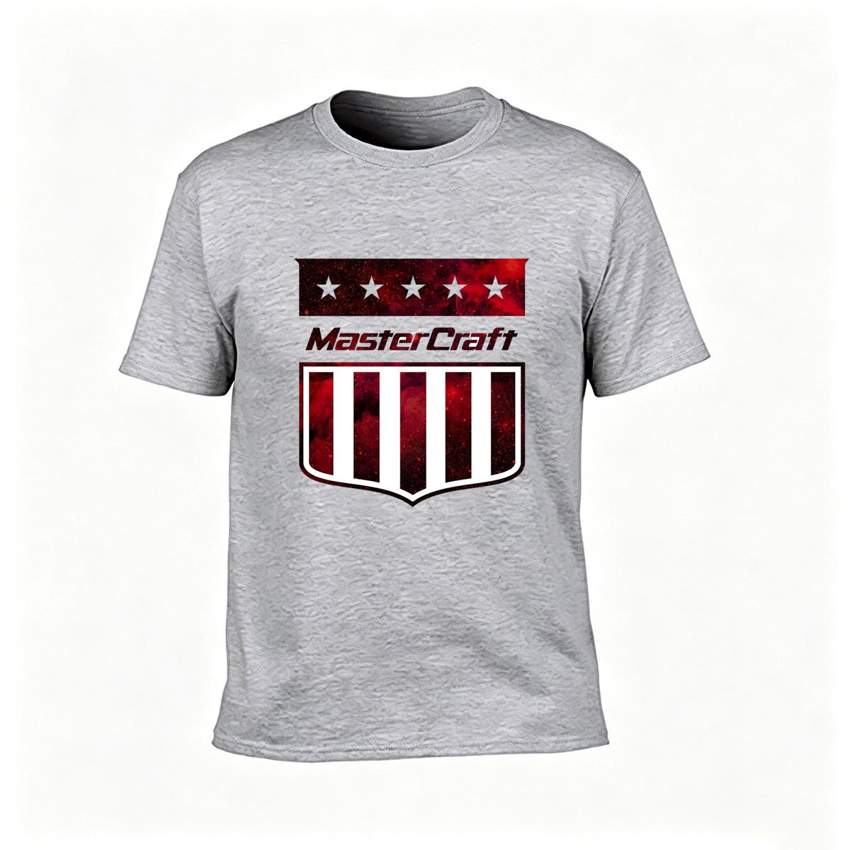 American Flag Shield Design Men's T-Shirt Gift for Patriotic Events - Image 3