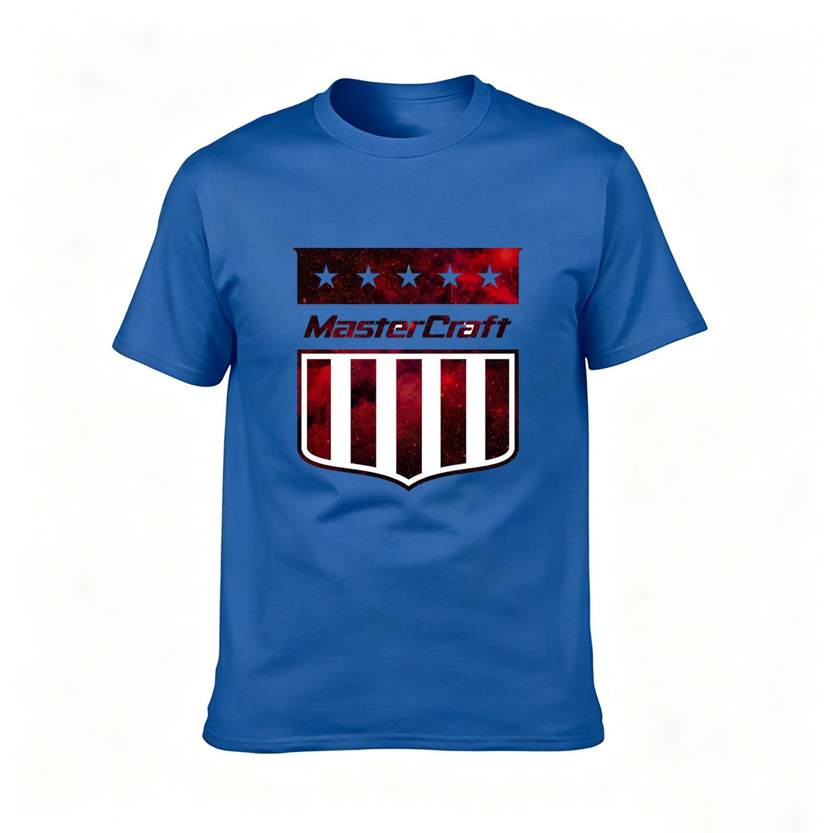 American Flag Shield Design Men's T-Shirt Gift for Patriotic Events - Image 4
