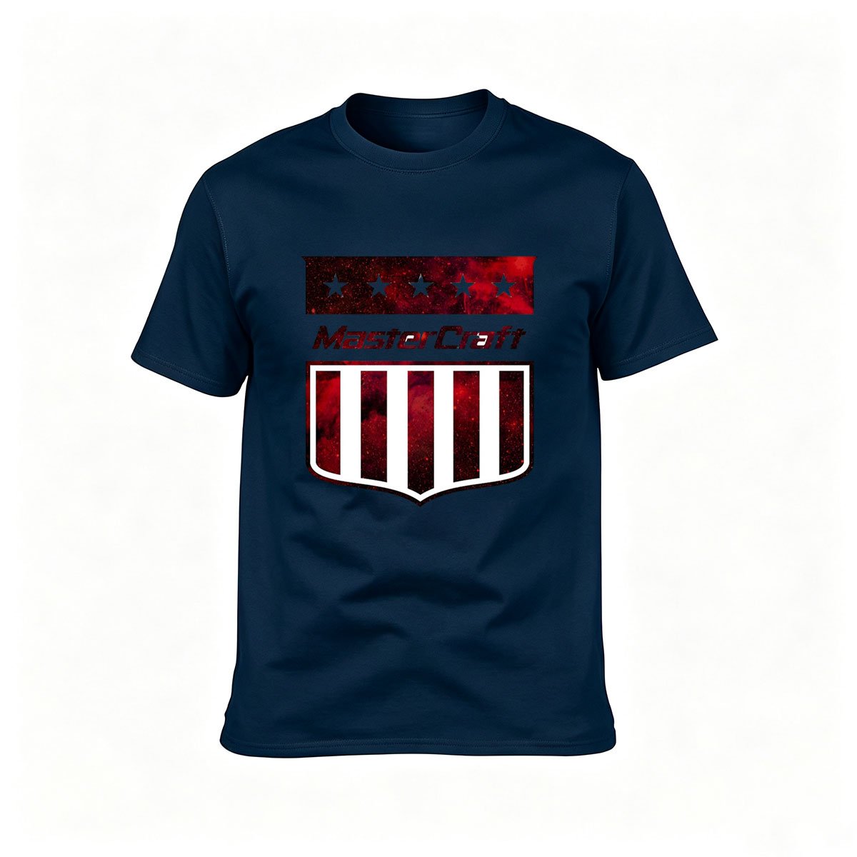 American Flag Shield Design Men's T-Shirt Gift for Patriotic Events - Image 6