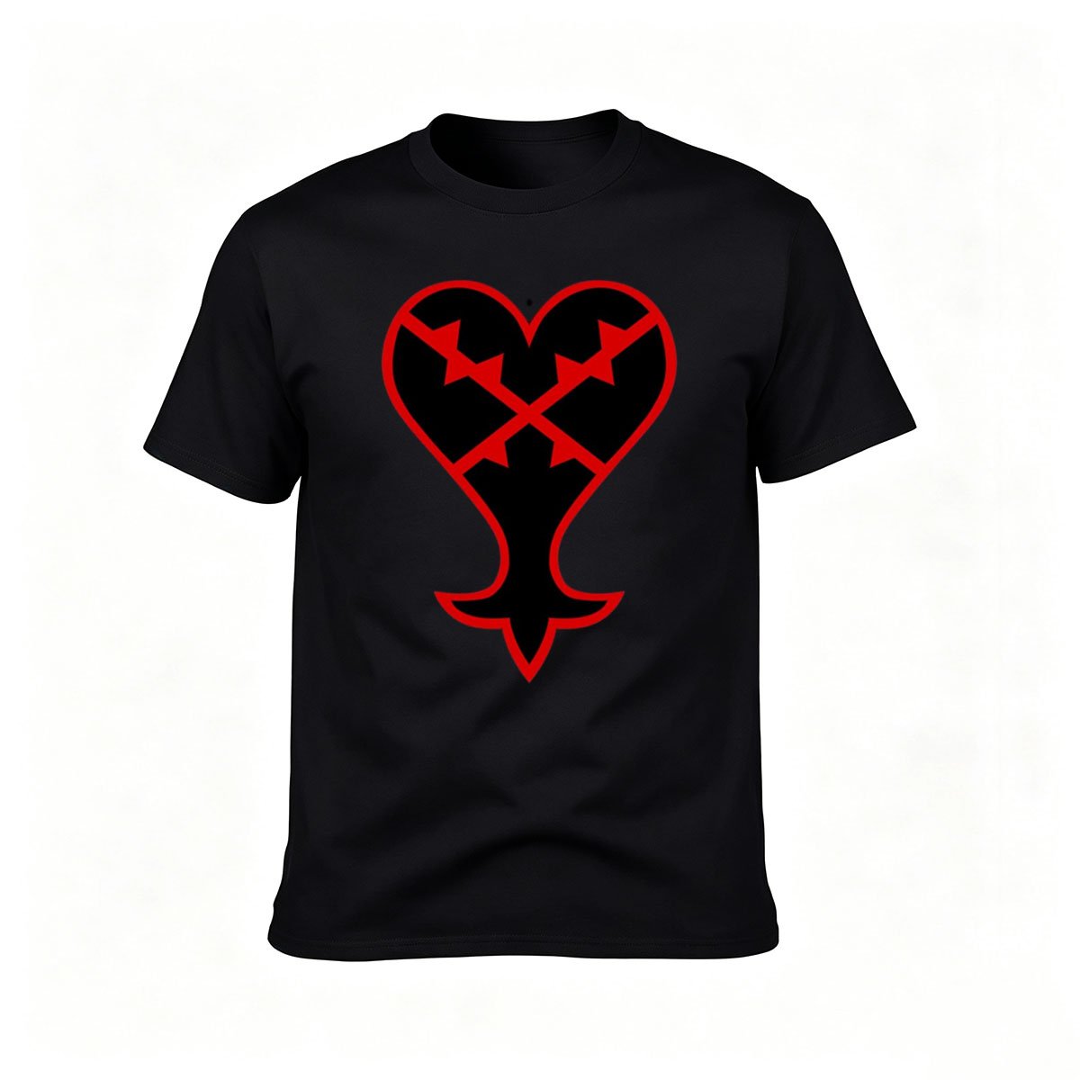 Red Heart Arrow Design Men's T-Shirt Casual Gift Wear