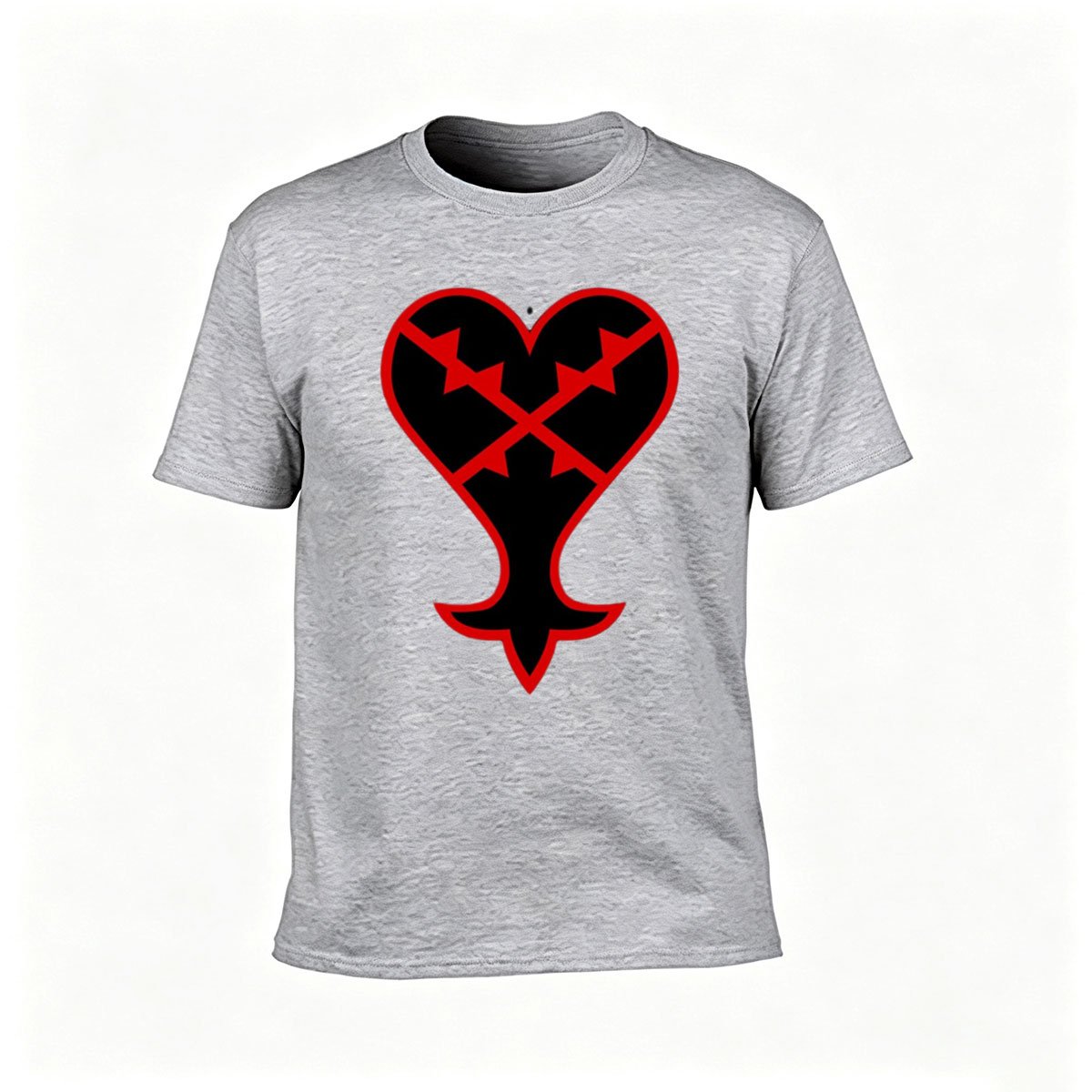 Red Heart Arrow Design Men's T-Shirt Casual Gift Wear - Image 3