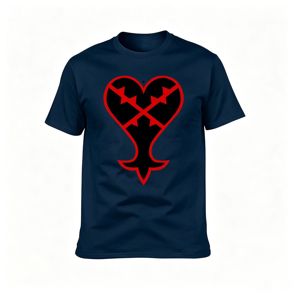 Red Heart Arrow Design Men's T-Shirt Casual Gift Wear - Image 6