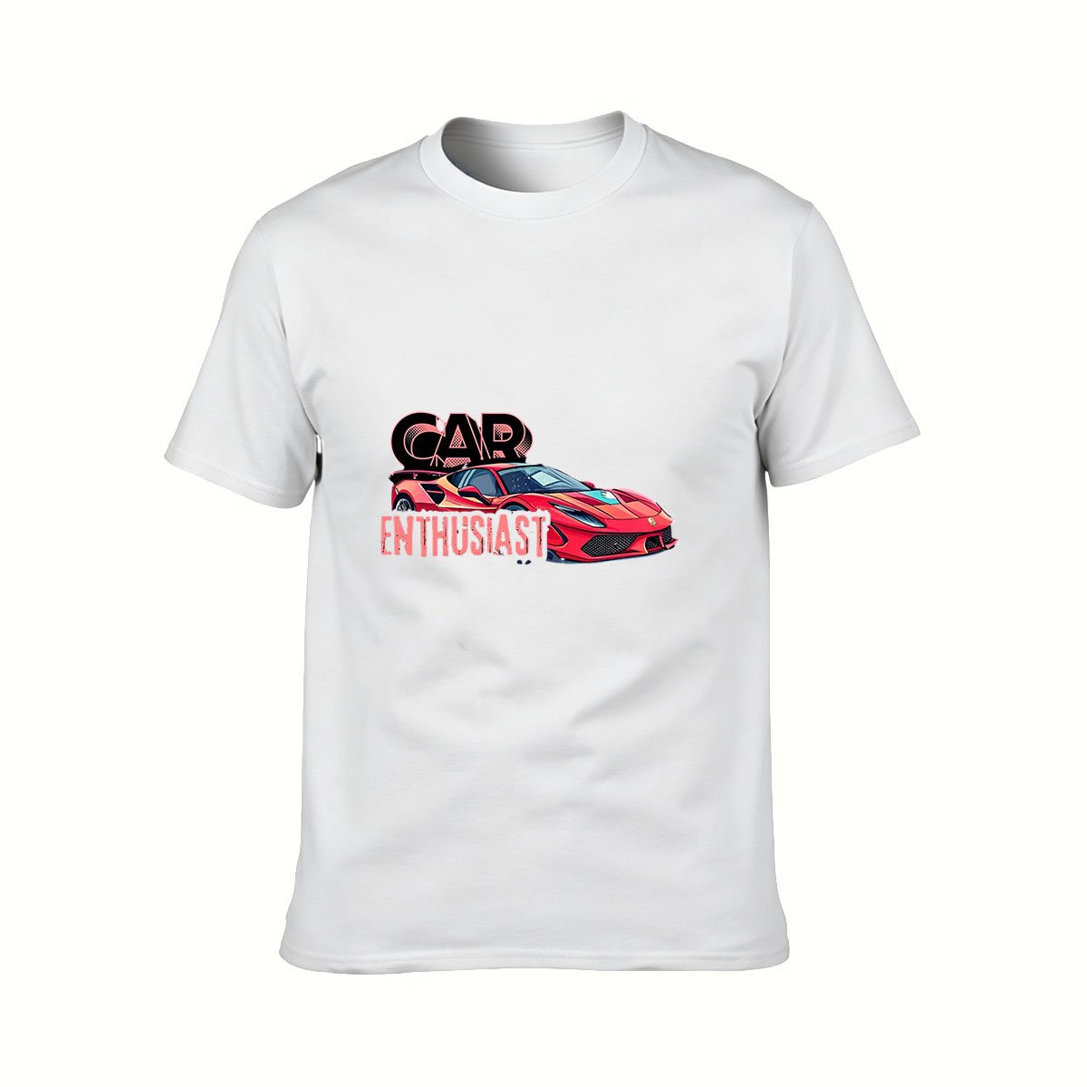 Car Enthusiast Red Sports Car Men's T-Shirt Gift For Auto Lovers - Image 2