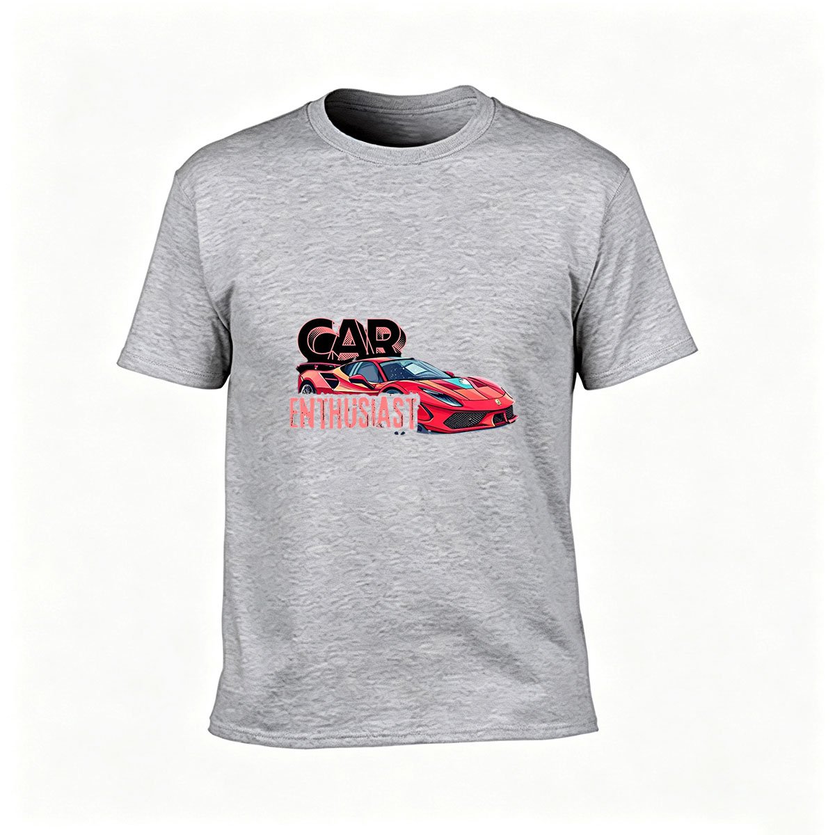 Car Enthusiast Red Sports Car Men's T-Shirt Gift For Auto Lovers - Image 3