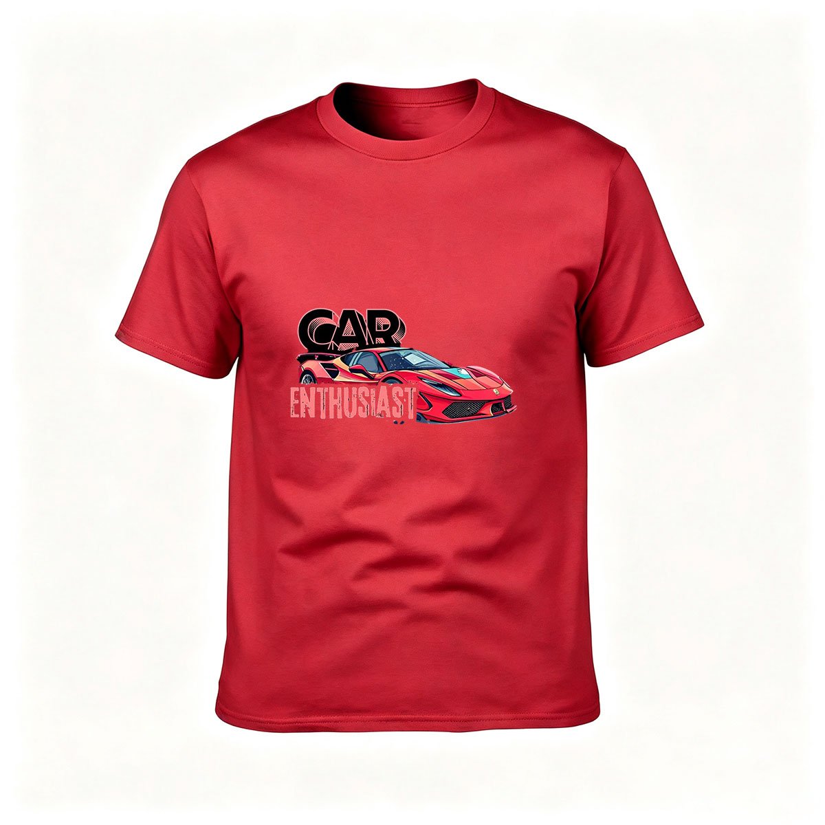 Car Enthusiast Red Sports Car Men's T-Shirt Gift For Auto Lovers - Image 5