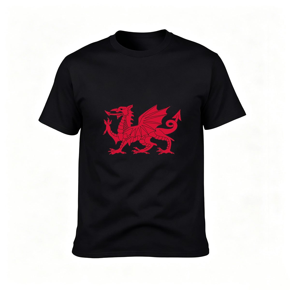 Red Dragon Print Men's T-Shirt Casual Gift Wear