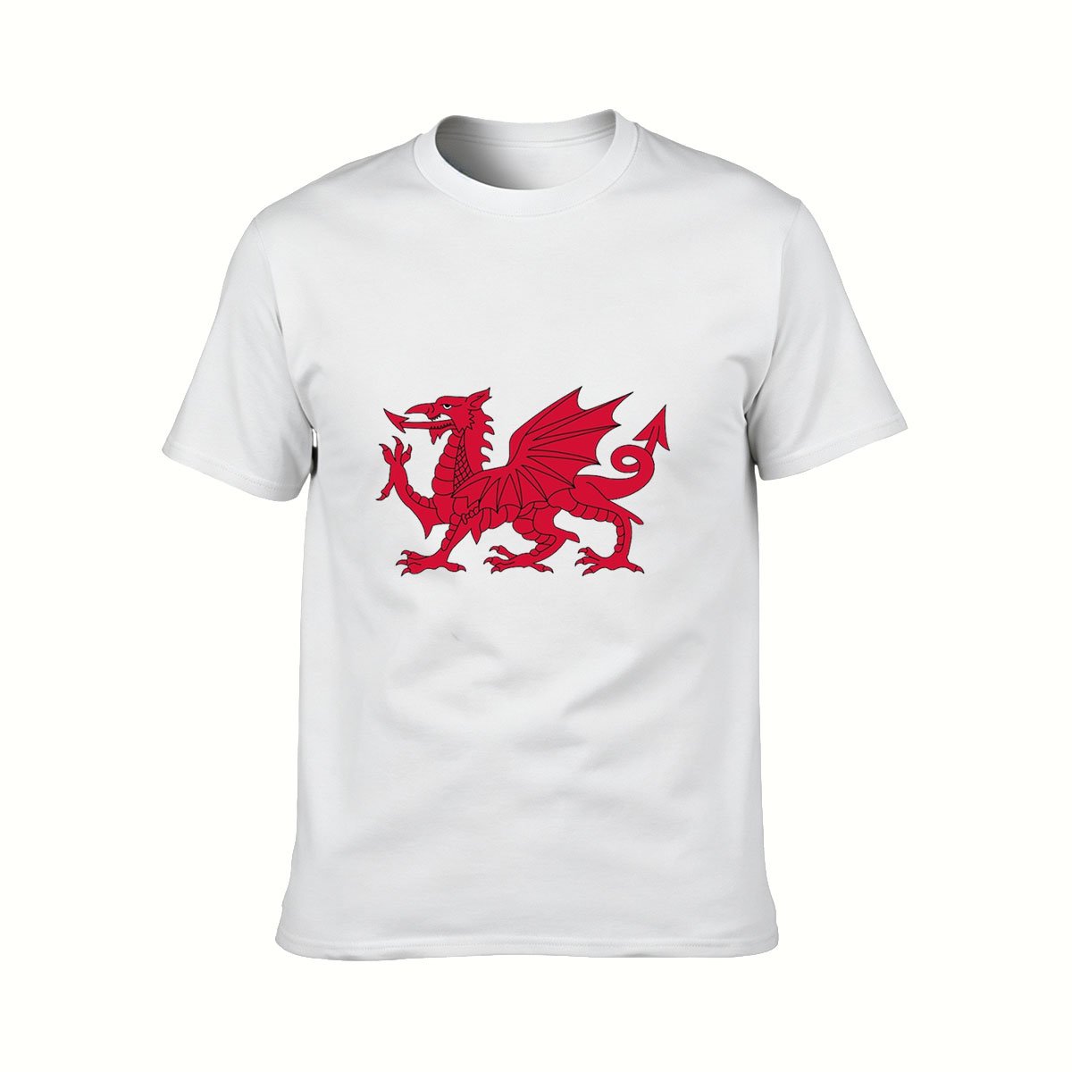 Red Dragon Print Men's T-Shirt Casual Gift Wear - Image 2