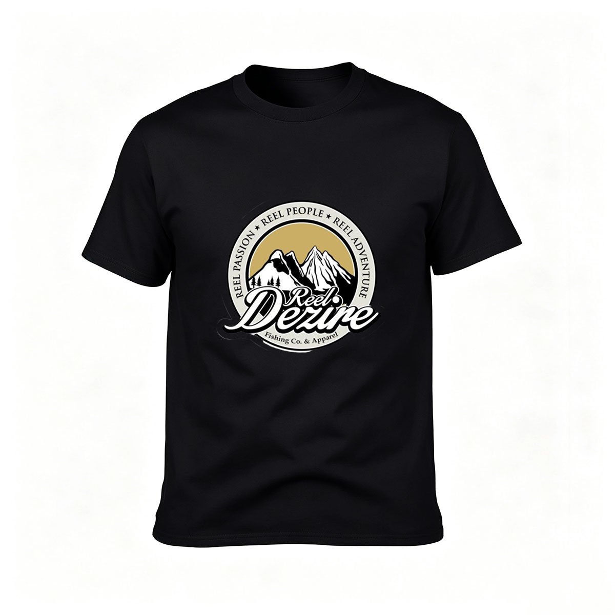Reel Dezire Fishing Logo Men's T-Shirt Outdoor Adventure Gift