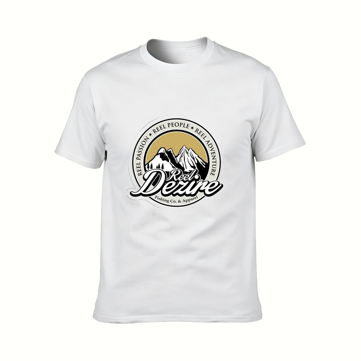 Reel Dezire Fishing Logo Men's T-Shirt Outdoor Adventure Gift - Image 2