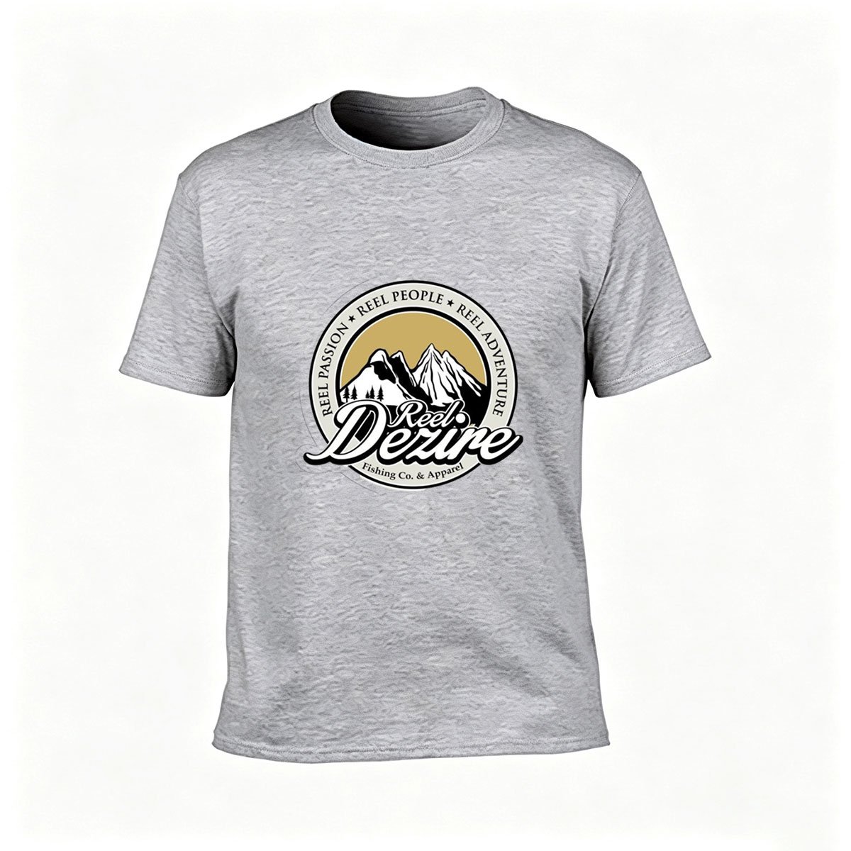 Reel Dezire Fishing Logo Men's T-Shirt Outdoor Adventure Gift - Image 3
