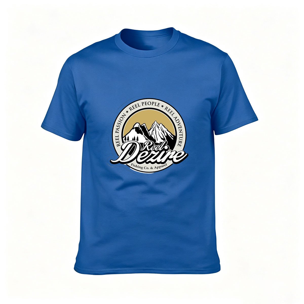 Reel Dezire Fishing Logo Men's T-Shirt Outdoor Adventure Gift - Image 4