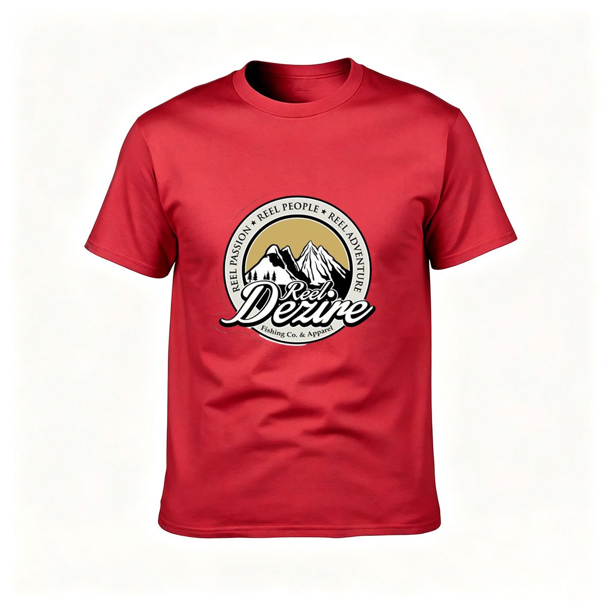 Reel Dezire Fishing Logo Men's T-Shirt Outdoor Adventure Gift - Image 5