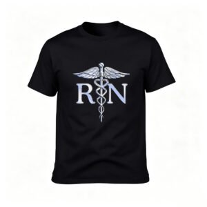 RN Caduceus Nurse Symbol T-Shirt Men Women Medical Gift