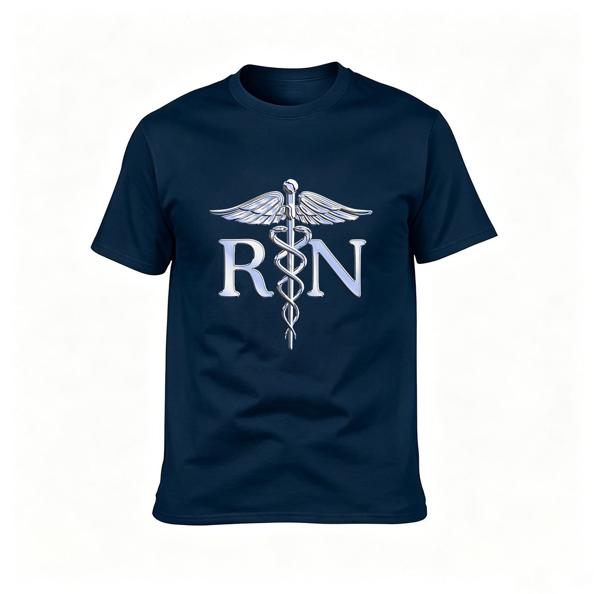 RN Caduceus Nurse Symbol T-Shirt Men Women Medical Gift - Image 6