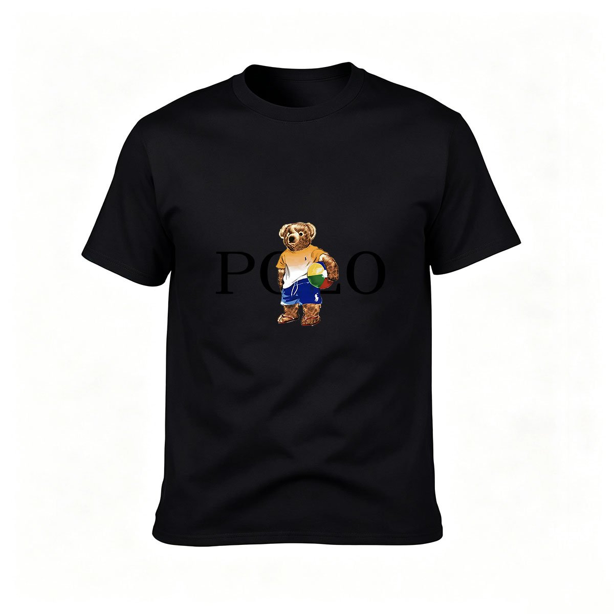 Polo Bear Graphic Men's T-Shirt Casual Gift Wear