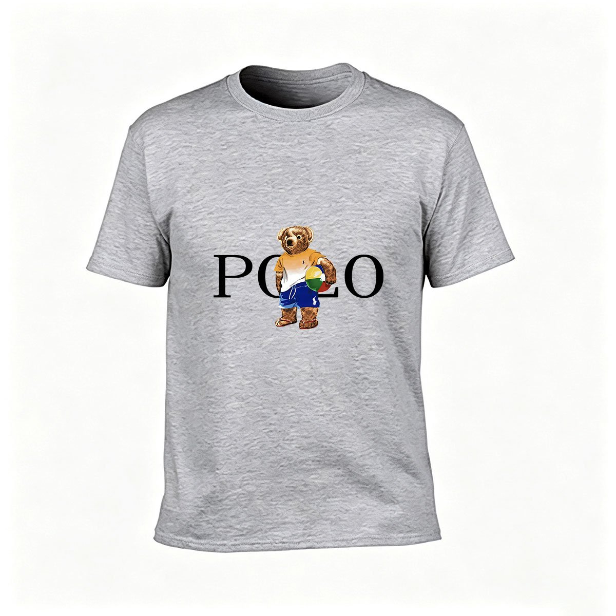 Polo Bear Graphic Men's T-Shirt Casual Gift Wear - Image 3
