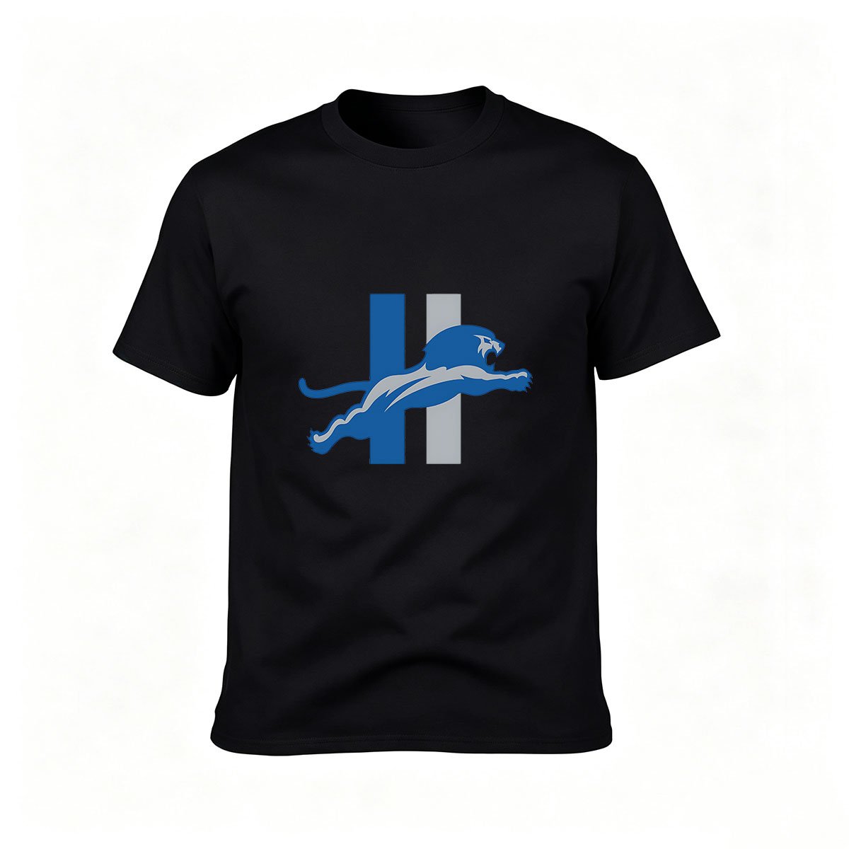 Detroit Lions NFL Logo Men's T-Shirt Gift for Fans