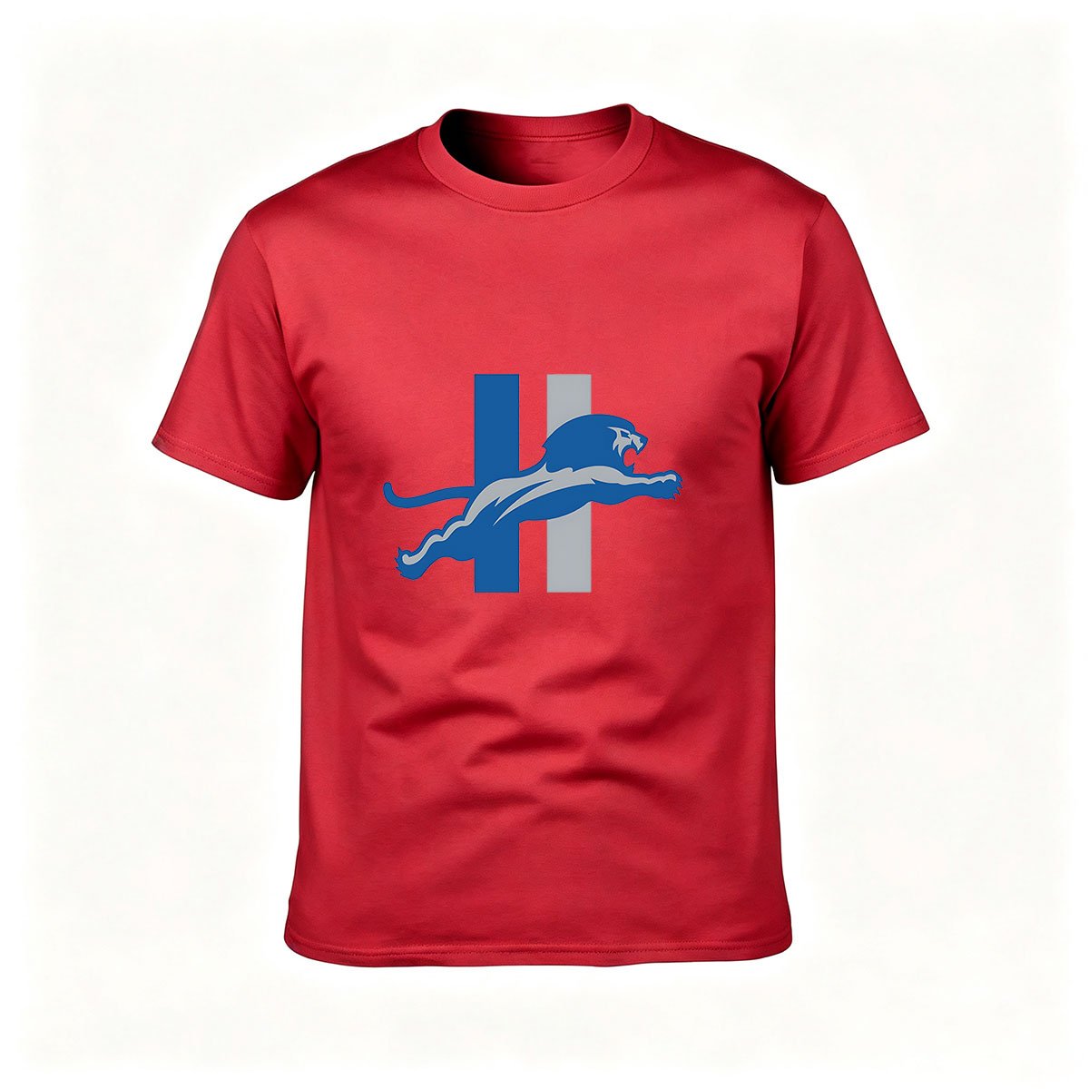 Detroit Lions NFL Logo Men's T-Shirt Gift for Fans - Image 5