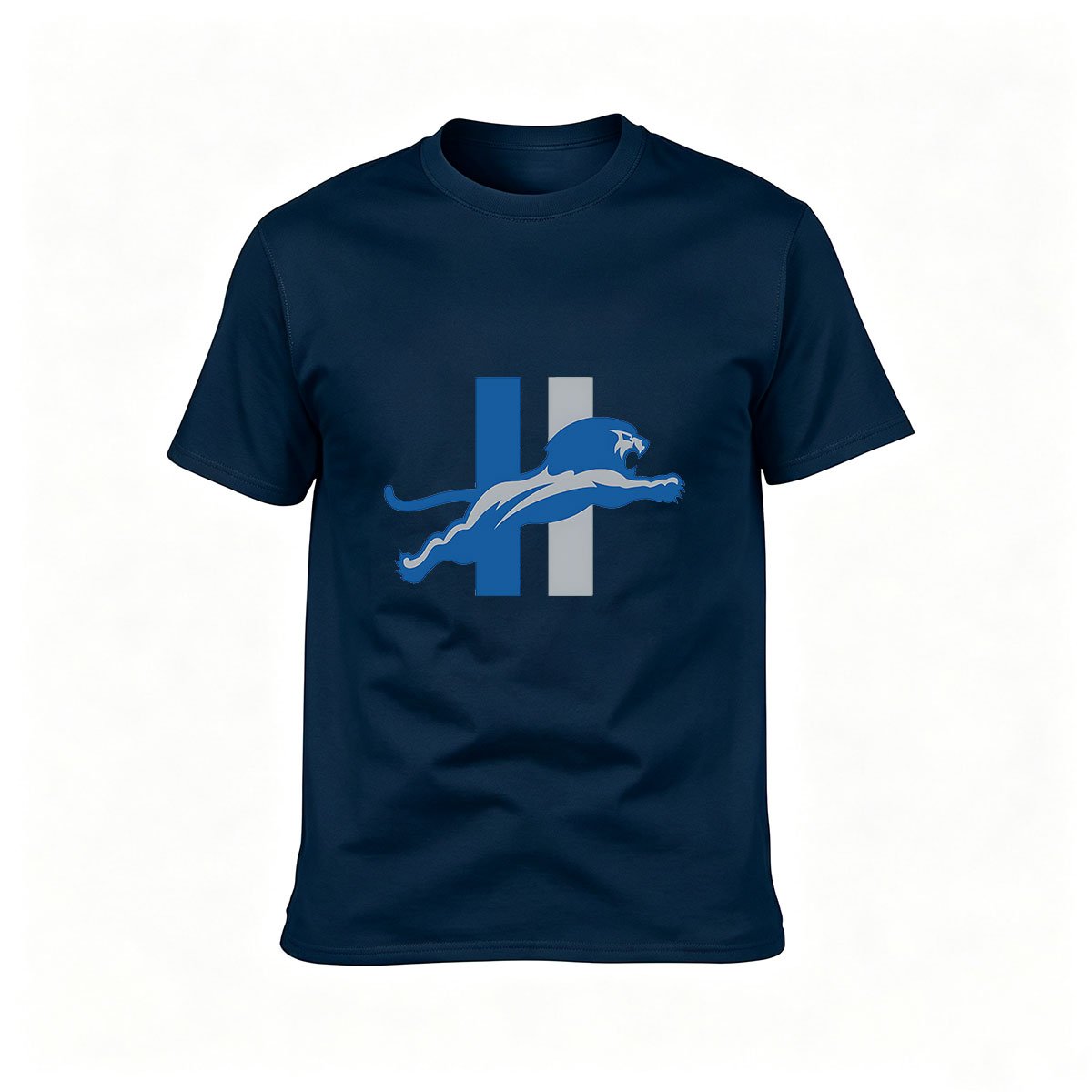 Detroit Lions NFL Logo Men's T-Shirt Gift for Fans - Image 6