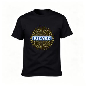 Ricard Logo Men's T-Shirt Black Casual Wear Gift for Fans