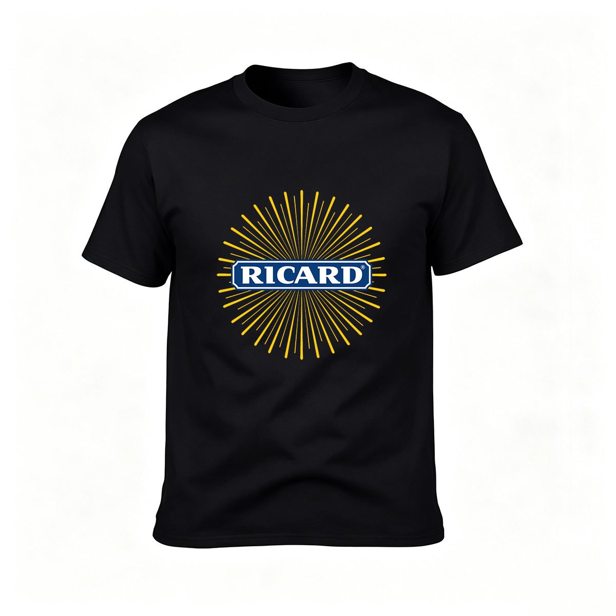 Ricard Logo Men's T-Shirt Black Casual Wear Gift for Fans