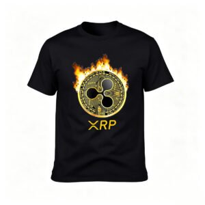 XRP Crypto Flame Logo Men's T-Shirt Gift for Crypto Fans